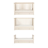 Bebe & Beyond Wandered Cot Bed & Dresser 2 Piece Nursery Furniture Set - Cashmere & Oak 7