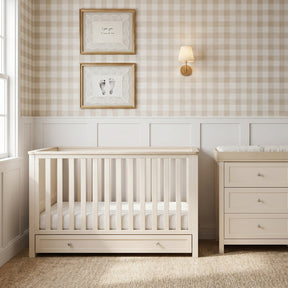 Bebe & Beyond Wanderer Cot Bed - Cashmere & Oak 1