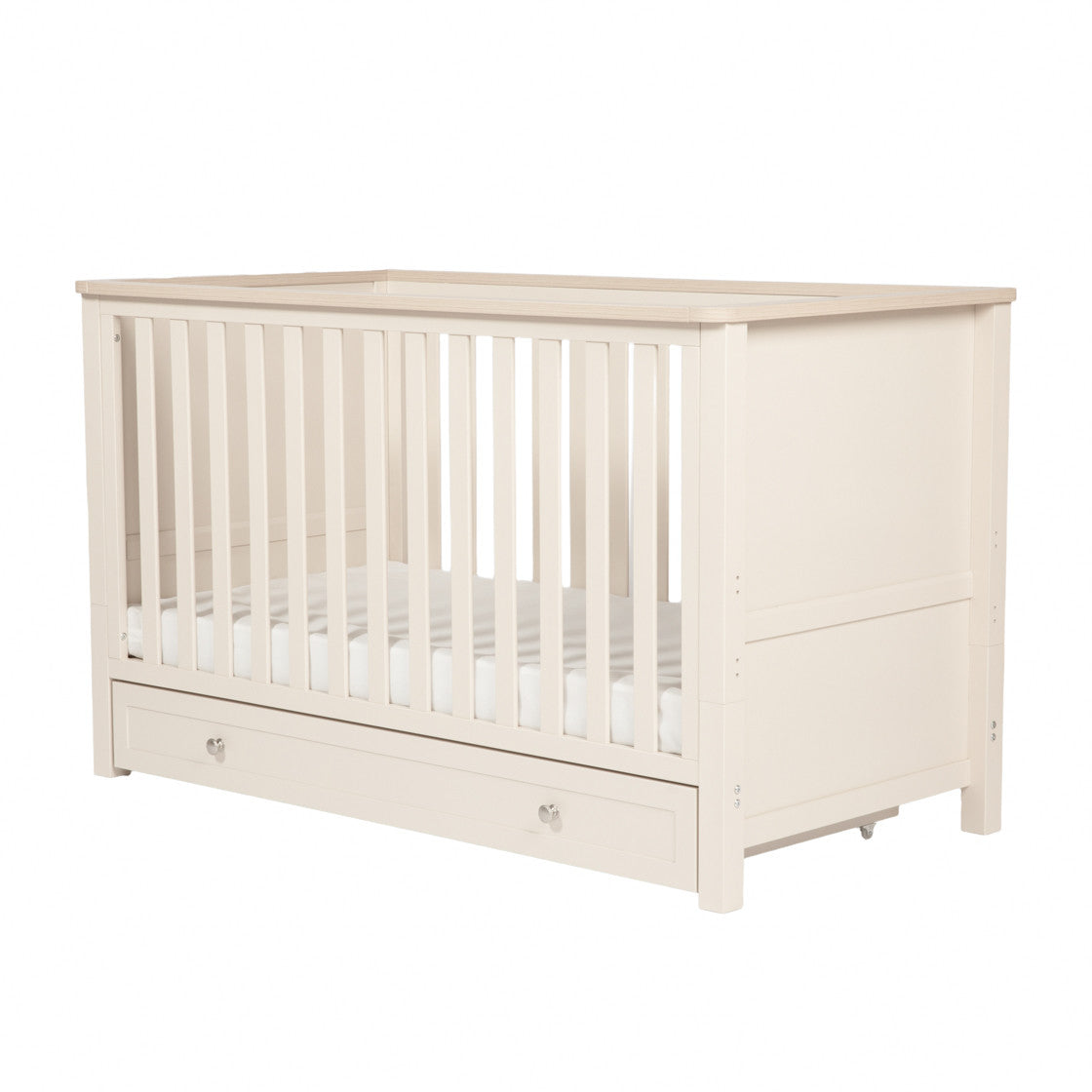 Bebe & Beyond Wanderer Cot Bed - Cashmere & Oak 5