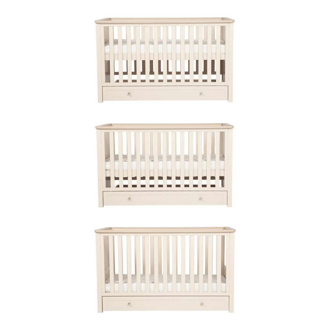 Bebe & Beyond Wanderer Cot Bed - Cashmere & Oak 7
