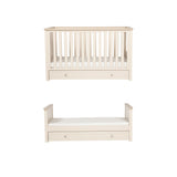 Bebe & Beyond Wanderer Cot Bed, Wardrobe & Dresser 3 Piece Nursery Furniture Set - Cashmere & Oak 9