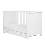 Bebe & Beyond Wanderer Cot Bed, Wardrobe & Dresser 3 Piece Nursery Furniture Set - White 18