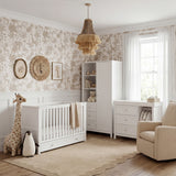 Bebe & Beyond Wanderer Cot Bed, Wardrobe & Dresser 3 Piece Nursery Furniture Set - White 2