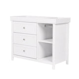 Bebe & Beyond Wanderer Cot Bed, Wardrobe & Dresser 3 Piece Nursery Furniture Set - White 23