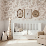 Bebe & Beyond Wanderer Cot Bed, Wardrobe & Dresser 3 Piece Nursery Furniture Set - White 3