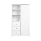 Bebe & Beyond Wanderer Cot Bed, Wardrobe & Dresser 3 Piece Nursery Furniture Set - White 30