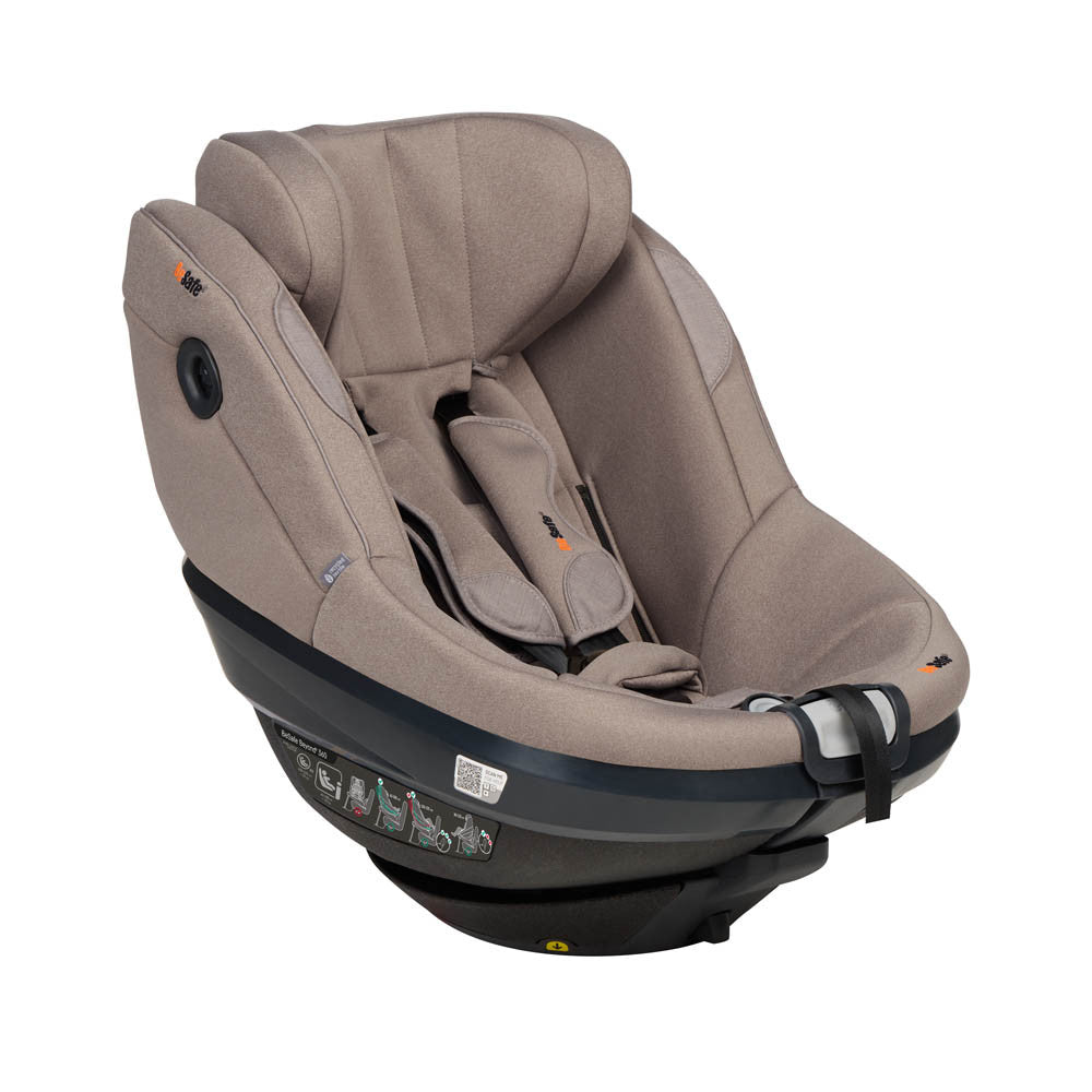 BeSafe Beyond 2 360 Car Seat - Dark Sand Soft Breeze