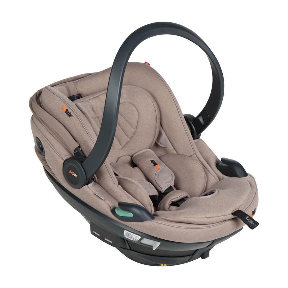 BeSafe Go Beyond 2 Infant Car Seat - Dark Sand Soft Breeze