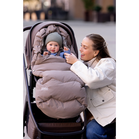BeSafe Voksi Explorer Footmuff - Seashell Sand Clover 5