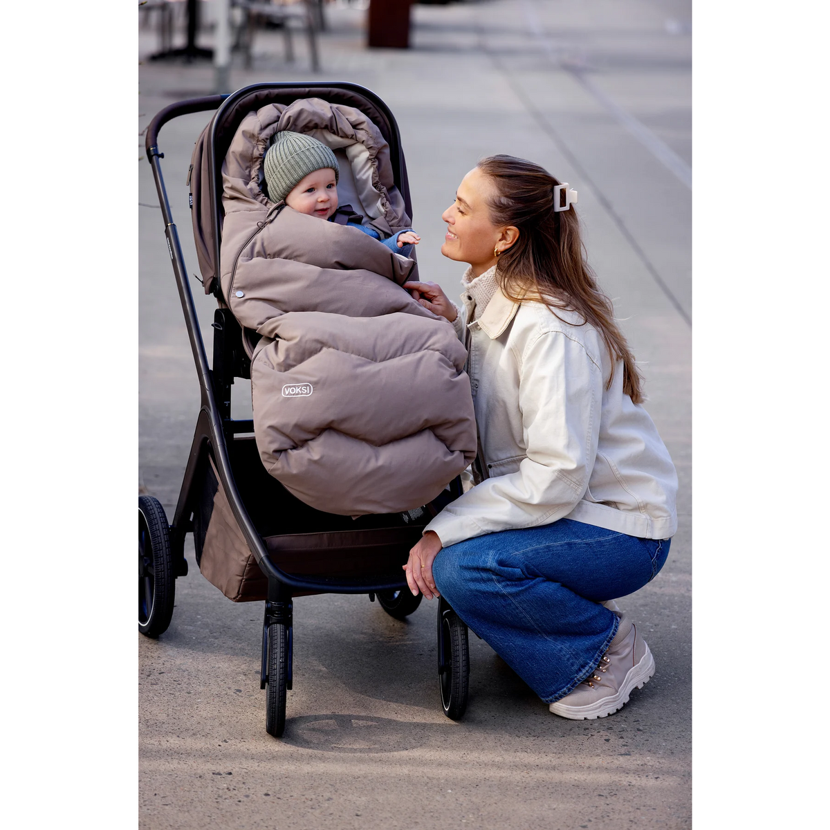 BeSafe Voksi Explorer Footmuff - Walnut 5