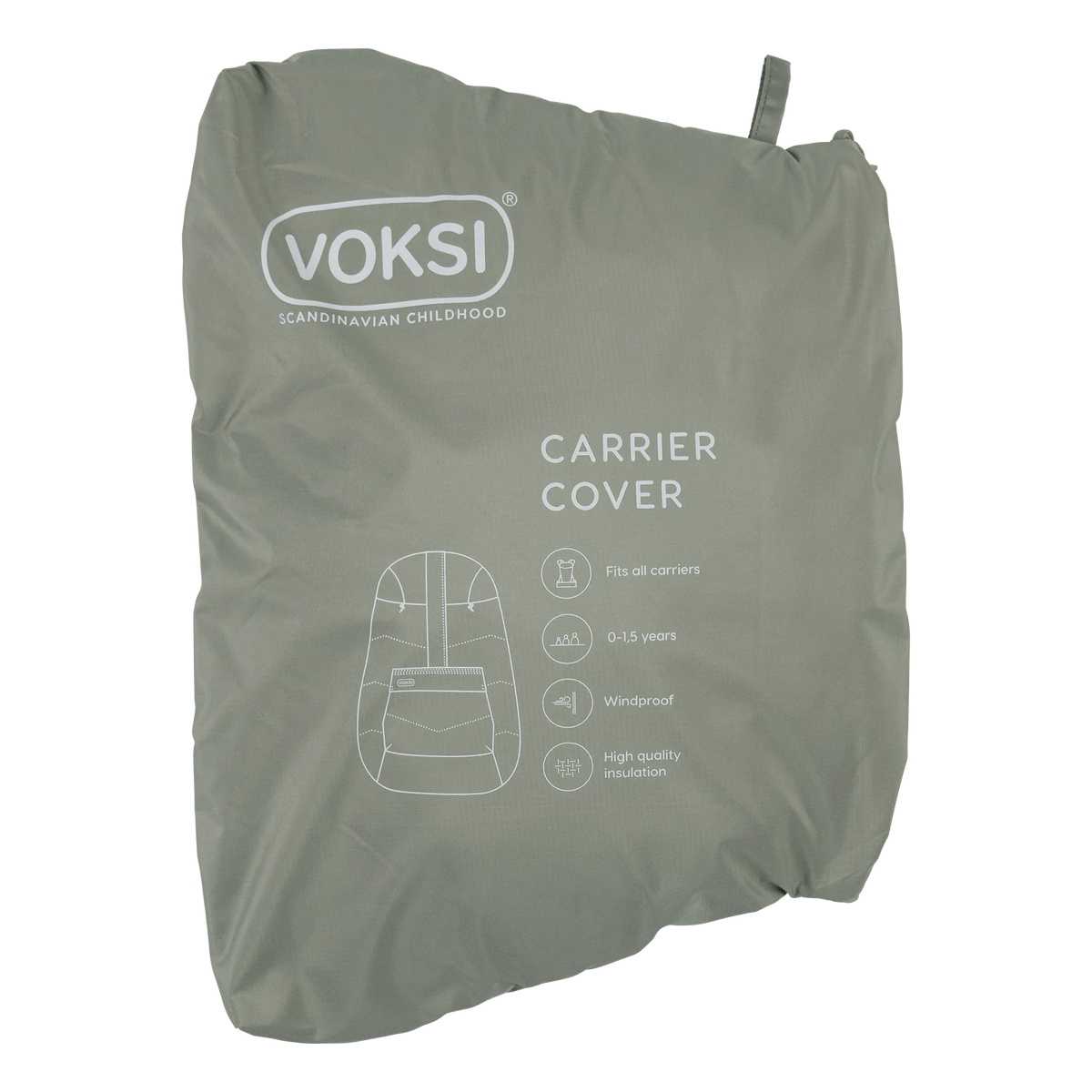 BeSafe Voksi Huddle Carrier Cover - Meadow Green 8
