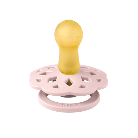 BIBS Boheme Round Latex Pacifiers Size 2 – Ivory & Blush (2 Pack)