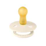 BIBS Colour Round Latex Pacifiers Size 1 –  Ivory & Sage (2 Pack)