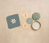Petit Artichaut Baby Birth Keepsake Set - Daisy Blue
