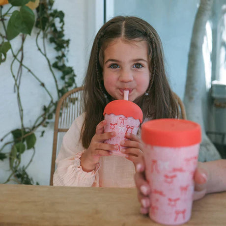 Chino Club Bows Mini 7oz Smoothie Cup & Straw