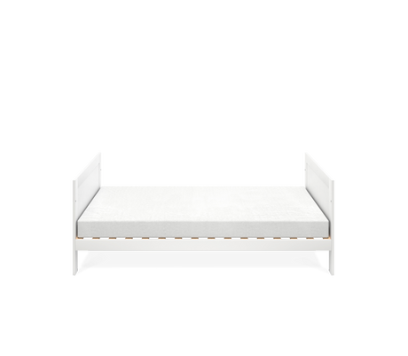 Silver Cross Bromley 2 Piece Nursery Furniture Set with Convertible Cot Bed to Toddler Bed & Dresser - White