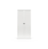 Silver Cross Bromley 3 Piece Nursery Furniture Set with Convertible Cot to Toddler Bed, Dresser & Wardrobe - White