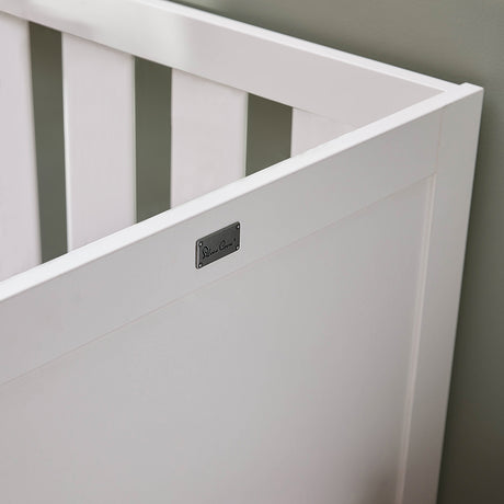 Silver Cross Bromley 2 Piece Nursery Furniture Set with Convertible Cot Bed to Toddler Bed & Dresser - White