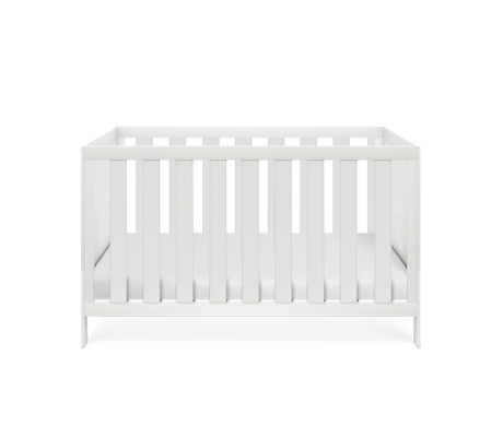 Silver Cross Bromley 2 Piece Nursery Furniture Set with Convertible Cot Bed to Toddler Bed & Dresser - White