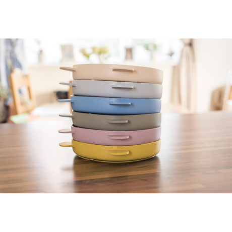 Callowesse Silicone Divided Suction Plate - Pale Mauve