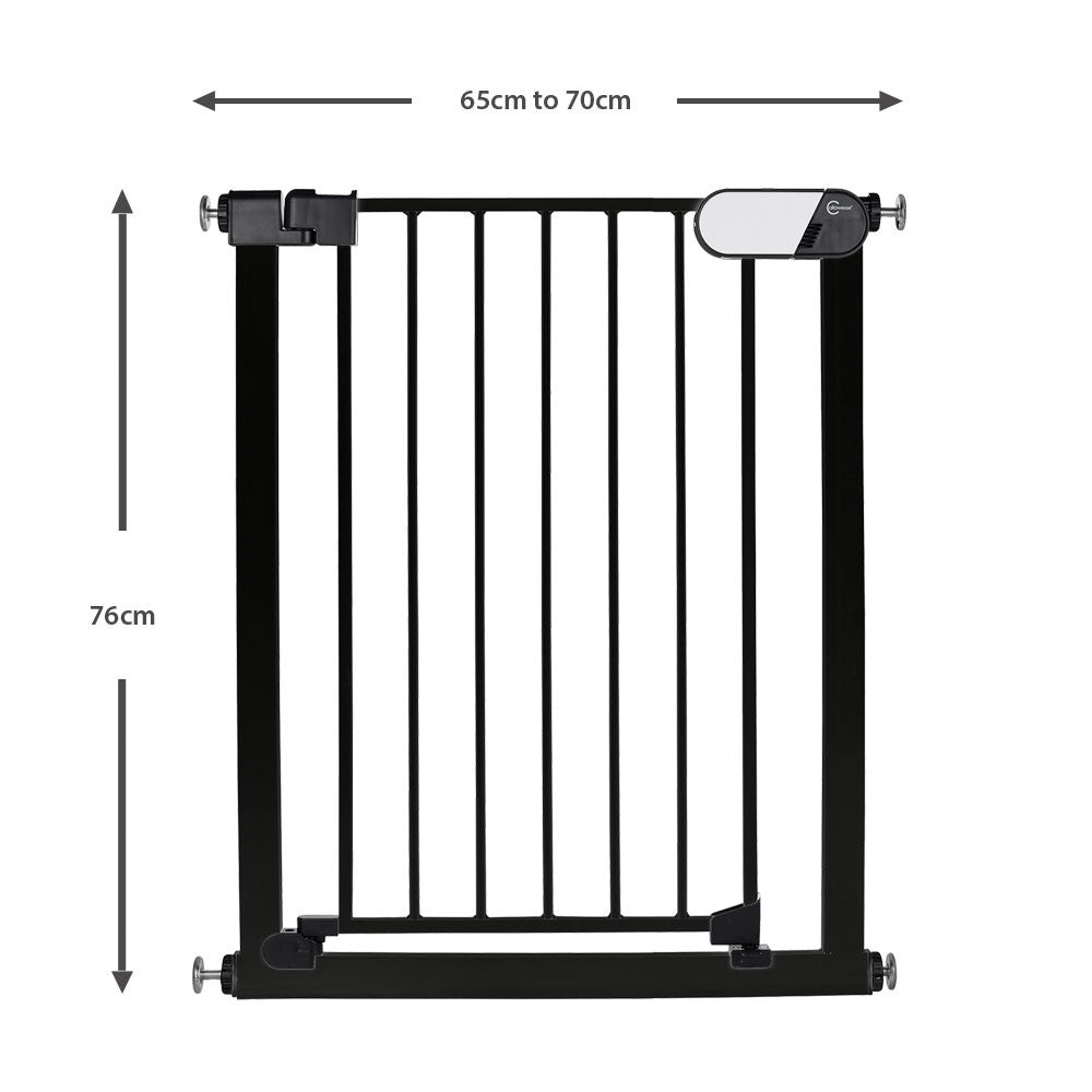 Callowesse Kemble Narrow Child & Pet Pressure Fit Safety Gate 65-70cm x H76cm - Black 3