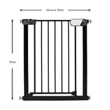 Callowesse Kemble Narrow Child & Pet Pressure Fit Safety Gate 65-70cm x H76cm - Black 3