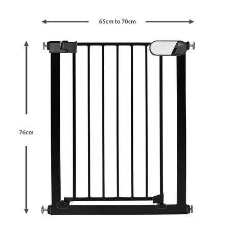 Callowesse Kemble Narrow Child & Pet Pressure Fit Safety Gate 65-70cm x H76cm - Black 3