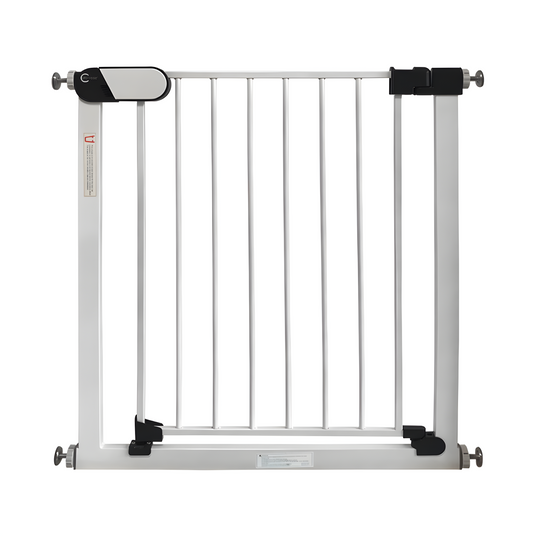 Callowesse Kemble Narrow Pressure Fit Baby & Pet Safety Gate 65-70cm x H76cm - White 1