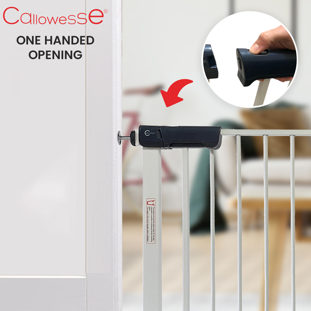 Callowesse Kuvasz Child & Pet Pressure Fit Safety Gate 76-83cm x H76cm - White 5