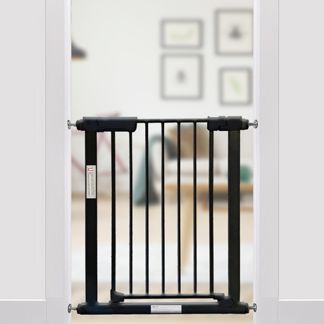 Callowesse Kuvasz Narrow Child & Pet Stair Gate 66-73cm x H76cm Suitable for Doors and Stairs - Black 3