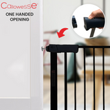 Callowesse Kuvasz Narrow Child & Pet Stair Gate 66-73cm x H76cm Suitable for Doors and Stairs - Black 4
