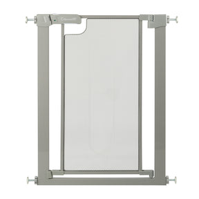 Callowesse Narrow Metal Mesh Child & Pet Safety Gate 62-69cm x H76cm - Ash Grey 1