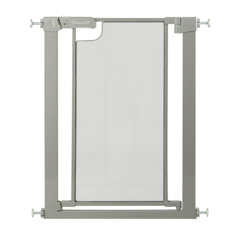 Callowesse Narrow Metal Mesh Child & Pet Safety Gate 62-69cm x H76cm - Ash Grey 1
