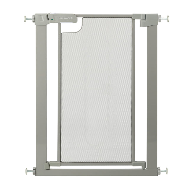 Callowesse Narrow Metal Mesh Child & Pet Safety Gate 62-69cm x H76cm - Ash Grey 1