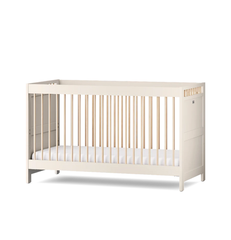 Silver Cross Seville 3 Piece Nursery Furniture Set with Convertible Cot to Toddler Bed, Dresser & Double Wardrobe