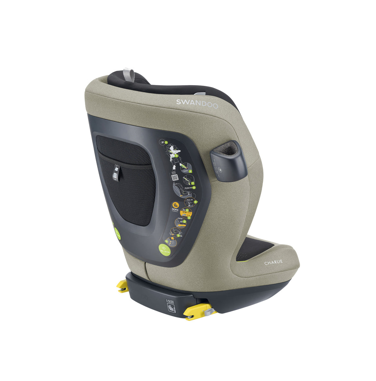 Swandoo Charlie High Back Booster - Alfalfa