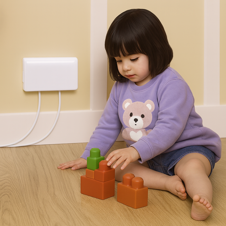 Clippasafe Double Electric Socket Cover - White 4