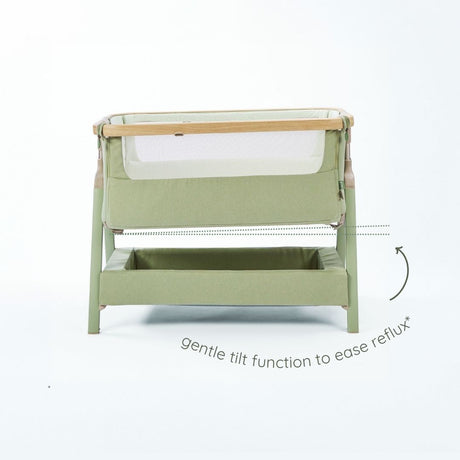 Tutti BambiniCozee Air 2 Bedside Crib - Drifted Oak & Eucalyptus