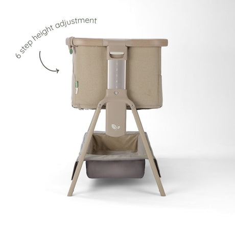 Tutti BambiniCozee Air 2 Bedside Crib - Soft Walnut & Cocoa