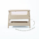 Tutti BambiniCozee Air 2 Bedside Crib - Soft Walnut & Cocoa