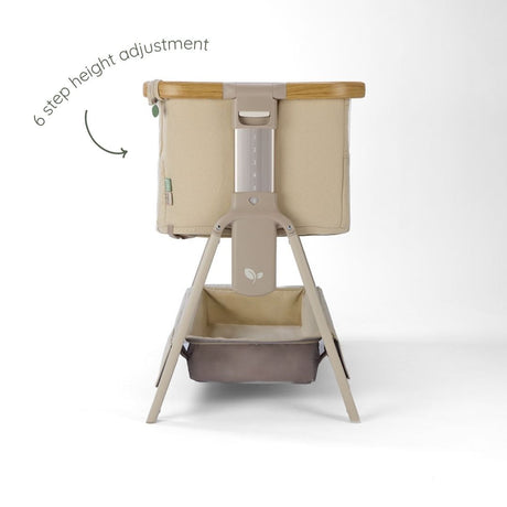 Tutti BambiniCozee Air 2 Bedside Crib - Toasted Oak & Sand