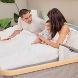 Tutti Bambini Cozee Bedside Crib - Oak & Charcoal