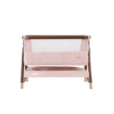 Tutti Bambini Cozee Luxe Bedside Crib - Walnut & Blush