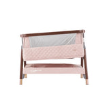 Tutti Bambini Cozee Luxe Bedside Crib - Walnut & Blush