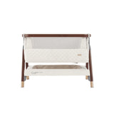 Tutti Bambini Cozee Luxe Bedside Crib - Walnut & Cream