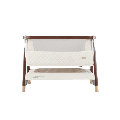 Tutti Bambini Cozee Luxe Bedside Crib - Walnut & Cream