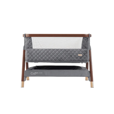 Tutti Bambini Cozee Luxe Bedside Crib - Walnut & Slate