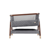 Tutti Bambini Cozee Luxe Bedside Crib - Walnut & Slate