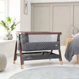 Tutti Bambini Cozee Luxe Bedside Crib - Walnut & Slate