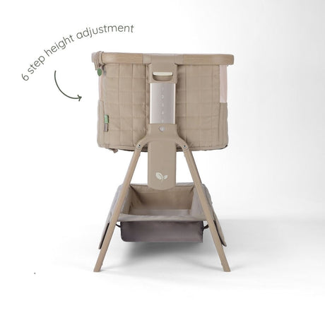 Tutti Bambini Cozee Sense Bedside Crib - Soft Walnut & Cocoa